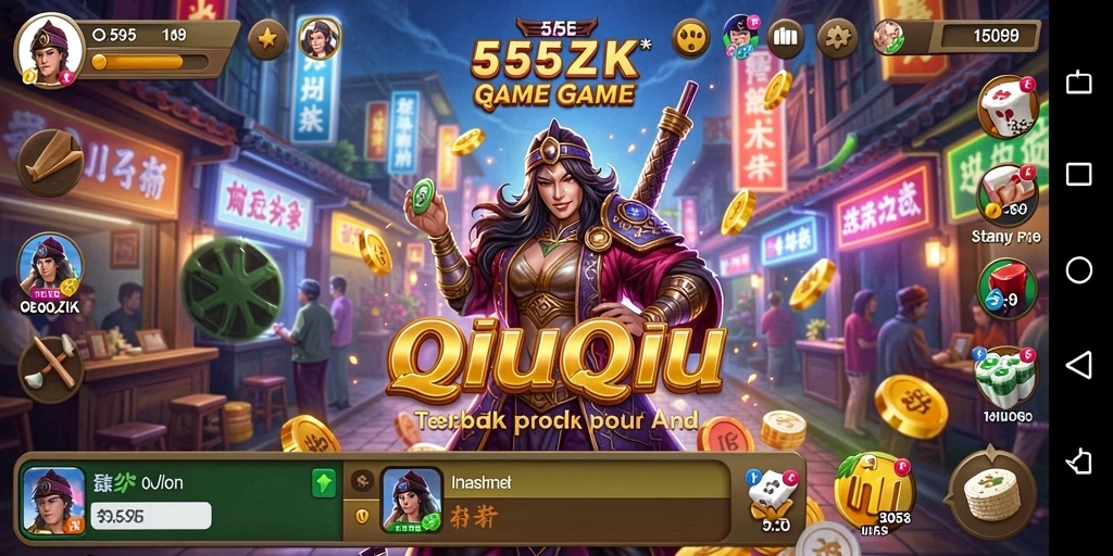 Screenshot gameplay QiuQiu yang menarik dan interaktif.