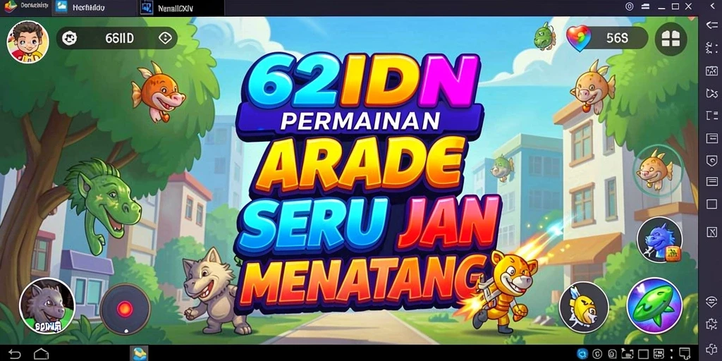 Tangkapan layar menunjukkan gameplay menarik 62IDN.