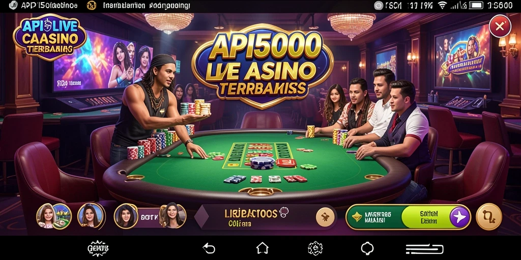 Gameplay seru di API5000 yang menampilkan dealer profesional.