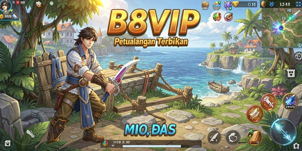 Gameplay B8VIP yang penuh petualangan dalam dunia terbuka.