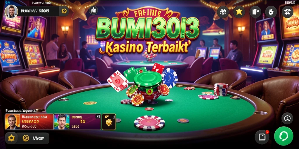 Tampilan gameplay menarik dalam BUMI303 dengan berbagai pilihan permainan Kasino.