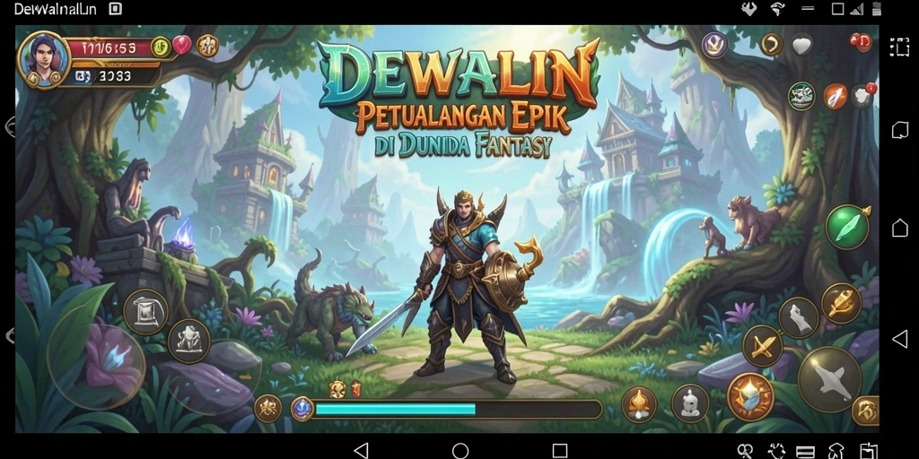 Tampilan gameplay DEWALIN yang menakjubkan dan mendebarkan.