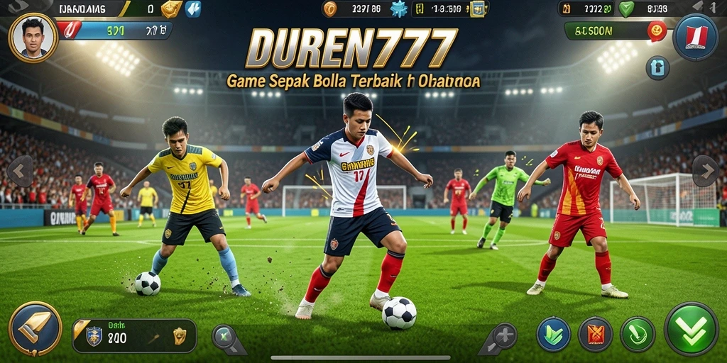 Tampilan menarik dari gameplay sepak bola DUREN777.