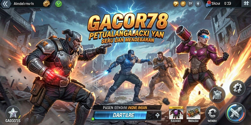 Gameplay seru dengan aksi yang mendebarkan di GACOR78.