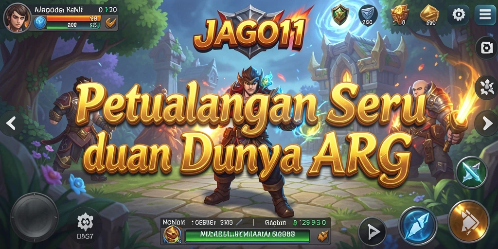Screenshot gameplay JAGO11 yang menampilkan pertarungan ARPG yang seru.