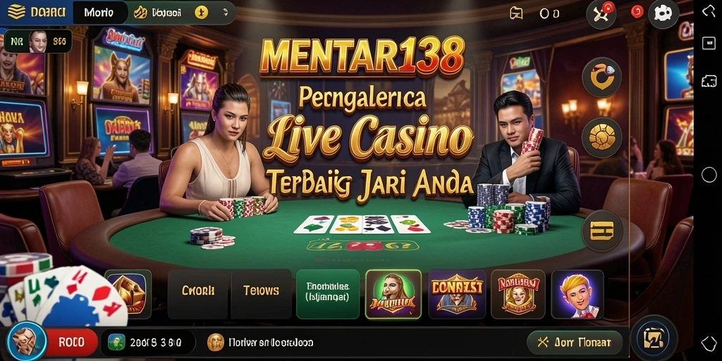Tampilan gameplay MENTARI138 yang menarik dengan dealer langsung.