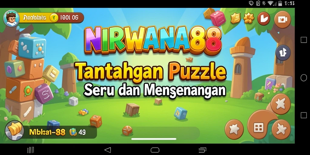 Tampilan gameplay yang menarik dari NIRWANA88 dengan tantangan Puzzle.