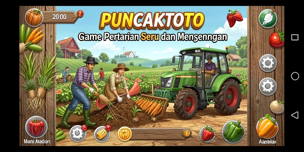 Gameplay seru bertani di PUNCAKTOTO dengan fitur menarik.