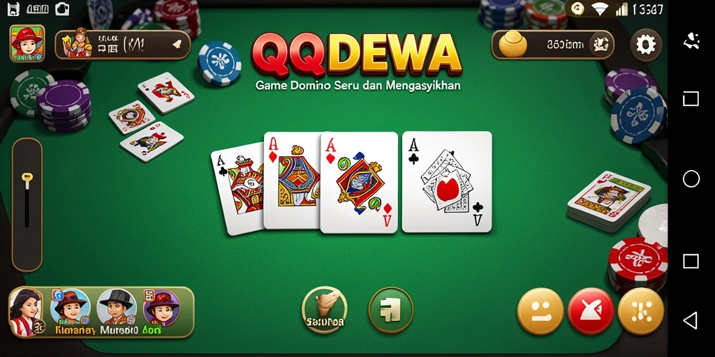 Tampilan gameplay QQDEWA yang seru dan menarik.