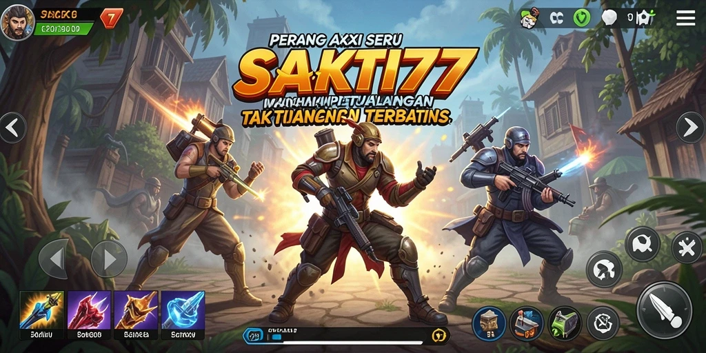 Tampilan aksi seru dalam gameplay SAKTI77 yang menggugah adrenalin.