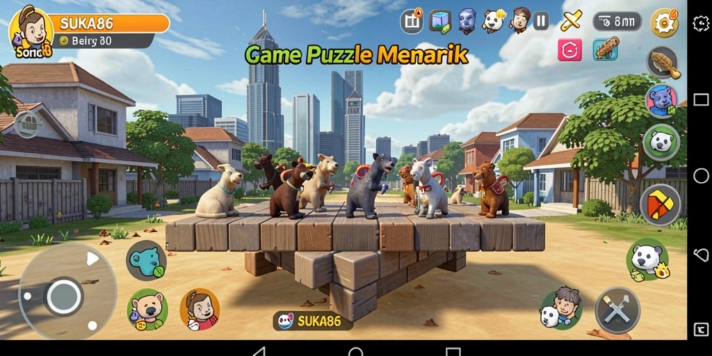 Tampilan gameplay menarik dari SUKA86 yang menantang.