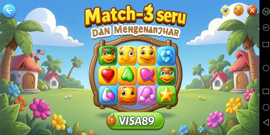 Gameplay seru dan kombinasi warna-warni di VISA89.